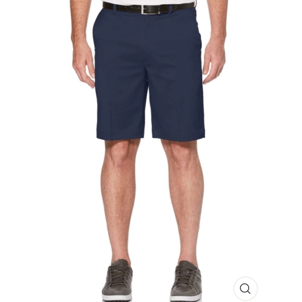 PGA Tour | Men's Navy Flat Front Active Waistband Shorts 38